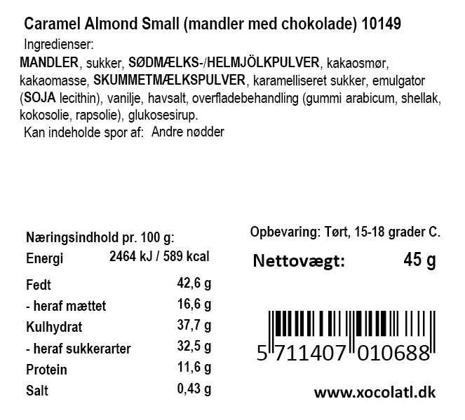 Caramel almond small – Xocolatl