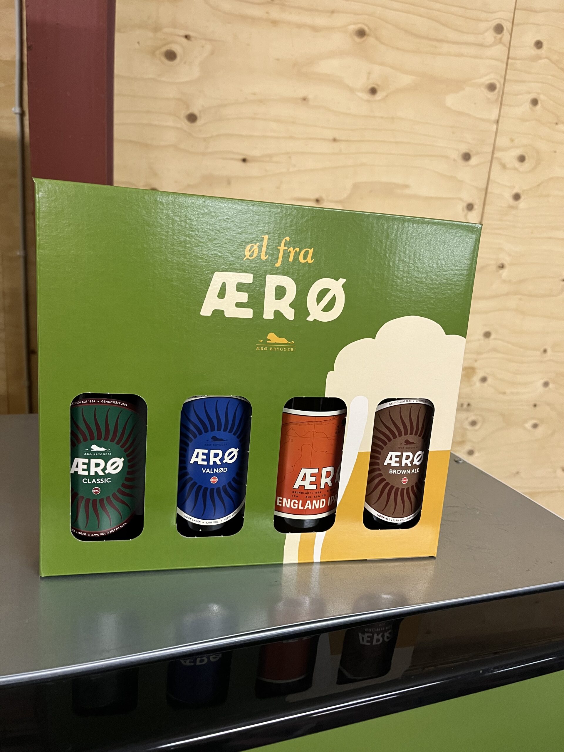 Gaveæske m. 4  Øl – Ærø Bryggeri