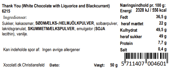 Thank you – Xocolatl