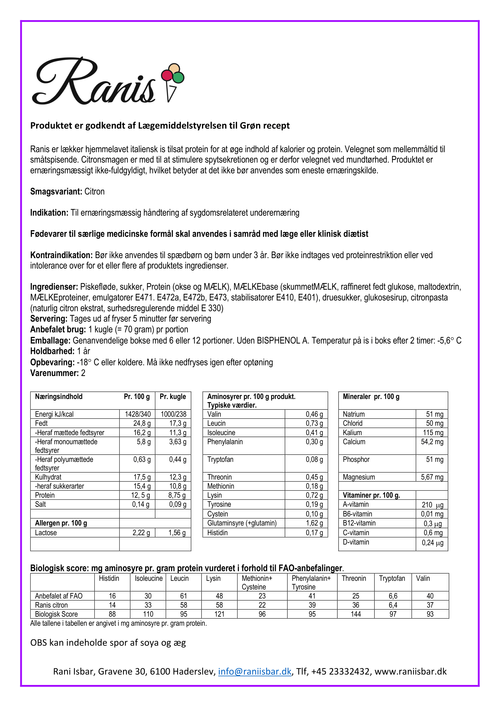 Protein Is – Citron – Ranis