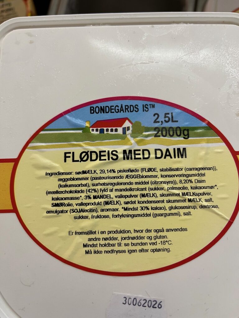 Daim flødeis – Frydendal Ismejeri