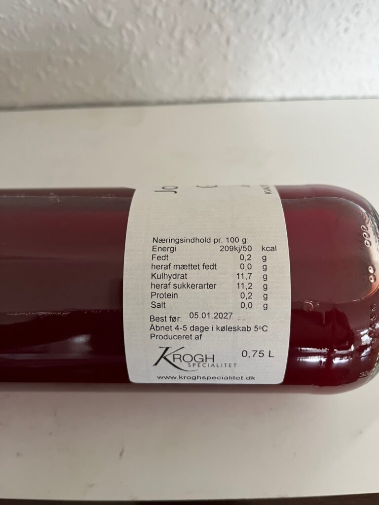 Jordbær Gløgg 0,75L – Kroghs Grønt