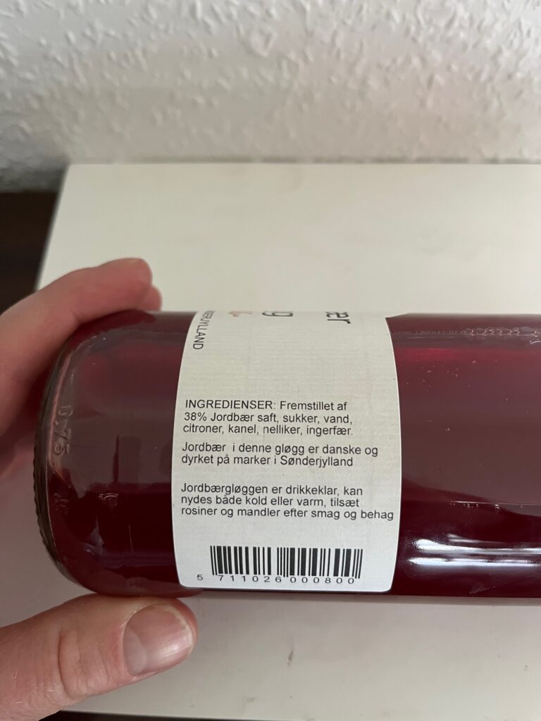 Jordbær Gløgg 0,75L – Kroghs Grønt